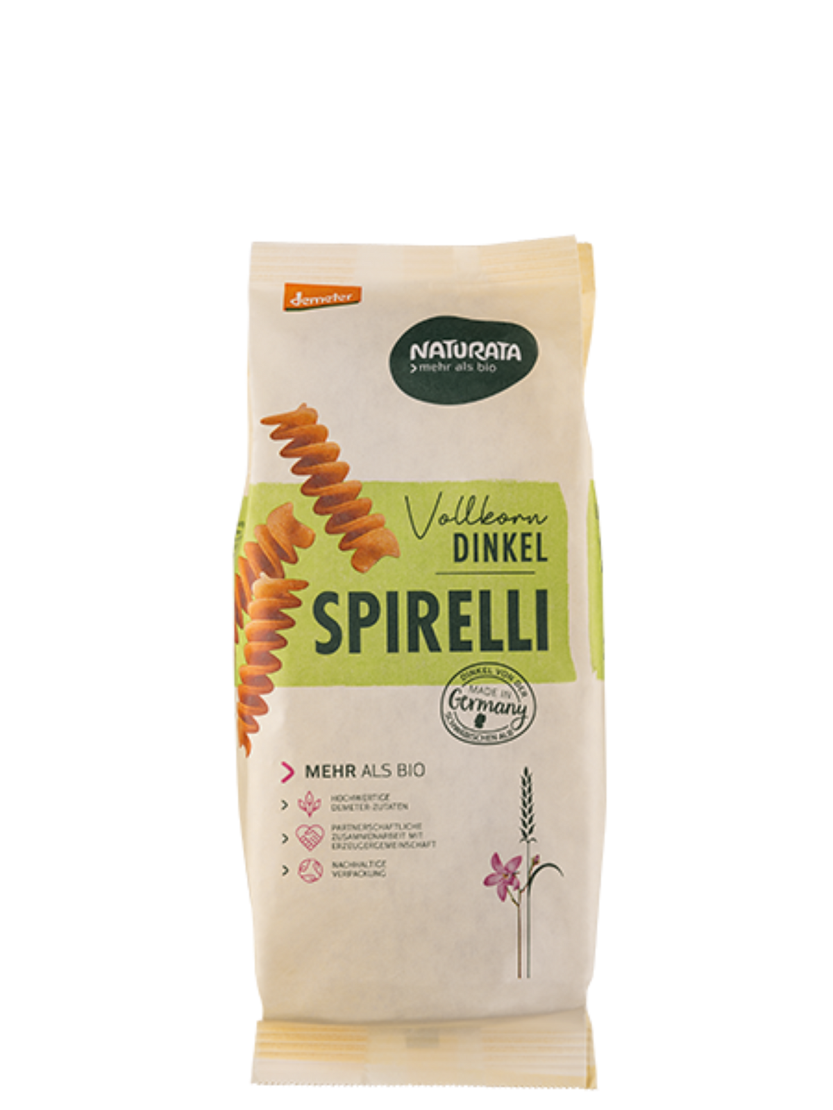 Fusilli Spelt BIO Wholegrain 500g Naturata