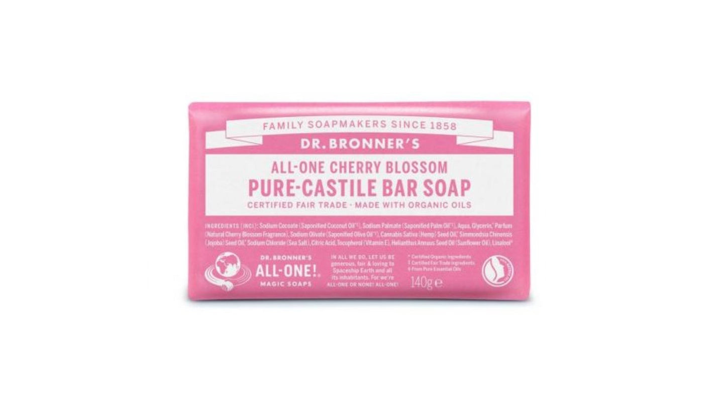 Dr. Bronner’s Cherry Blossom Castille Soap Bar 140g