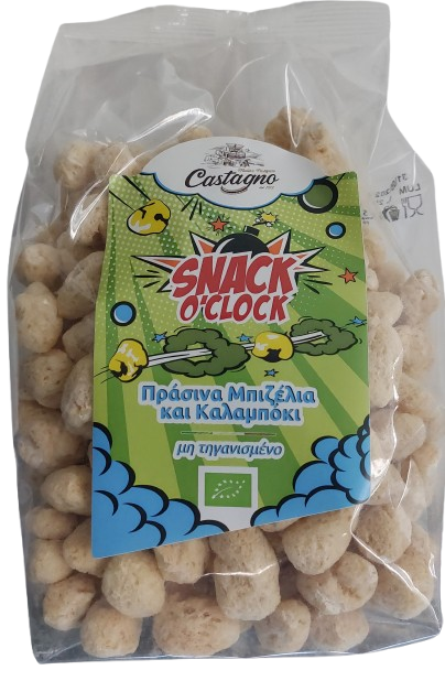 CASTAGNO, GREEN PEAS AND CORN SNACK 50G BIO