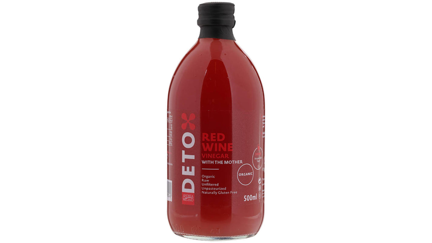 Andrea Milano, Red Wine Vinegar With Mother Bio 500Ml