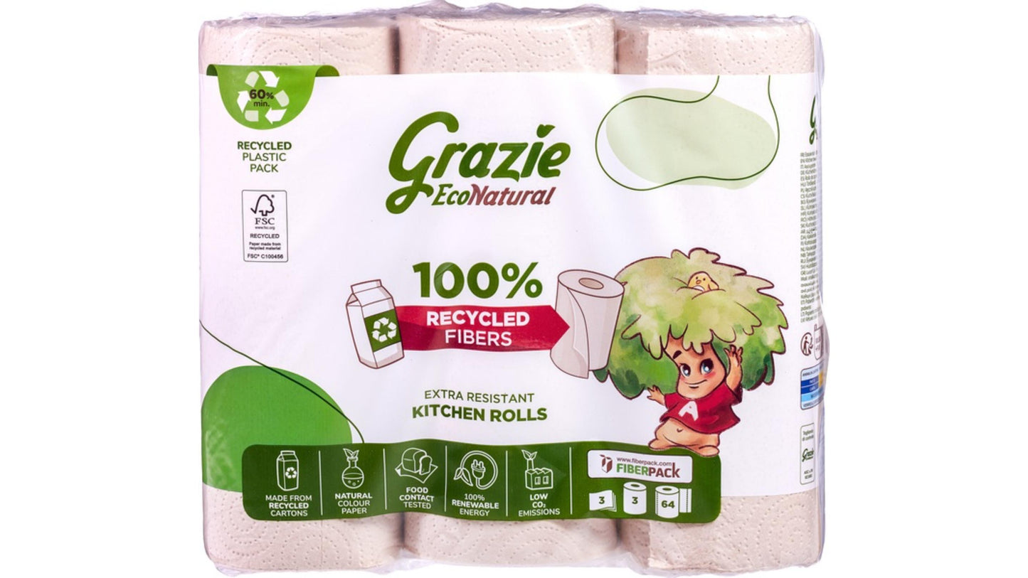 Grazie, Recycled Kitchen Rolls 3'S