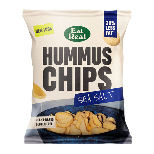 EAT REAL, HUMMUS SEA SALT CHIPS 45G