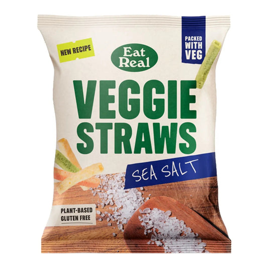 EAT REAL, VEGGIE STRAWS SEA SALT 45G