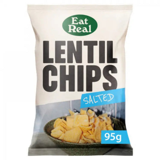 EAT REAL, LENTIL CHIPS SALTED 95G