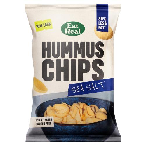 EAT REAL  EAT REAL, HUMMUS CHIPS SALTED 110G