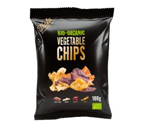 TRAFO, CARROT BEETROOT SWEET POTATO CHIPS 100G BIO