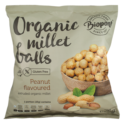 BIOPONT, MILLET BALLS PEANUT 75G BIO