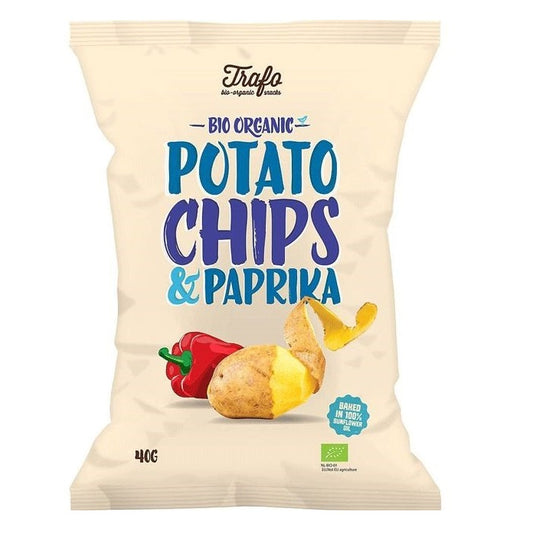 TRAFO, POTATO CHIPS PAPRIKA 40G BIO
