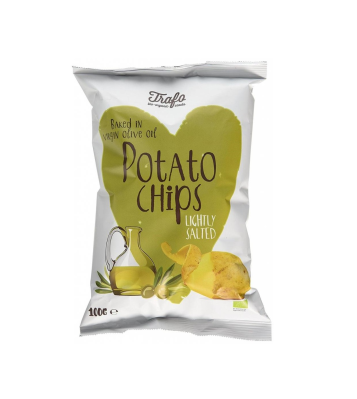 TRAFO, CHIPS WITH OLIVE OIL SLIGHTLY SALTED BIO 100G