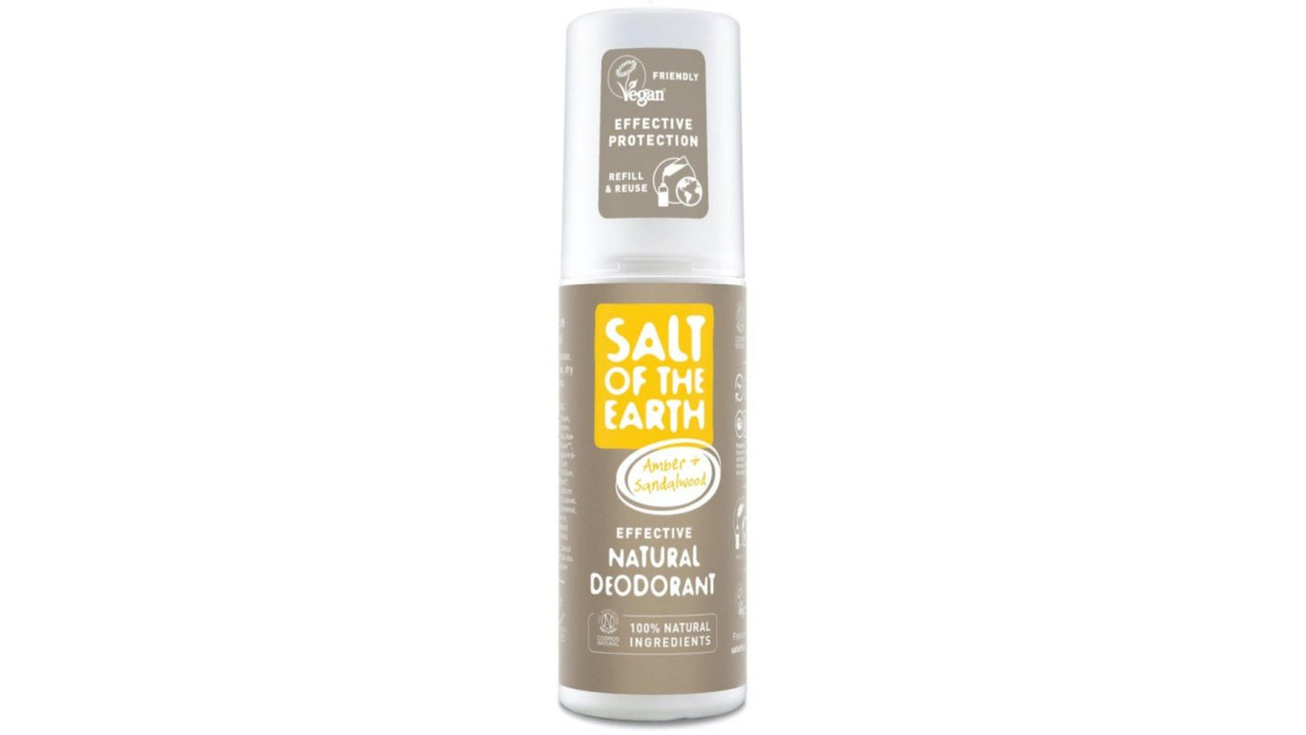 Salt Of The Earth, Amber Sandalwood Deo Spray 100Ml