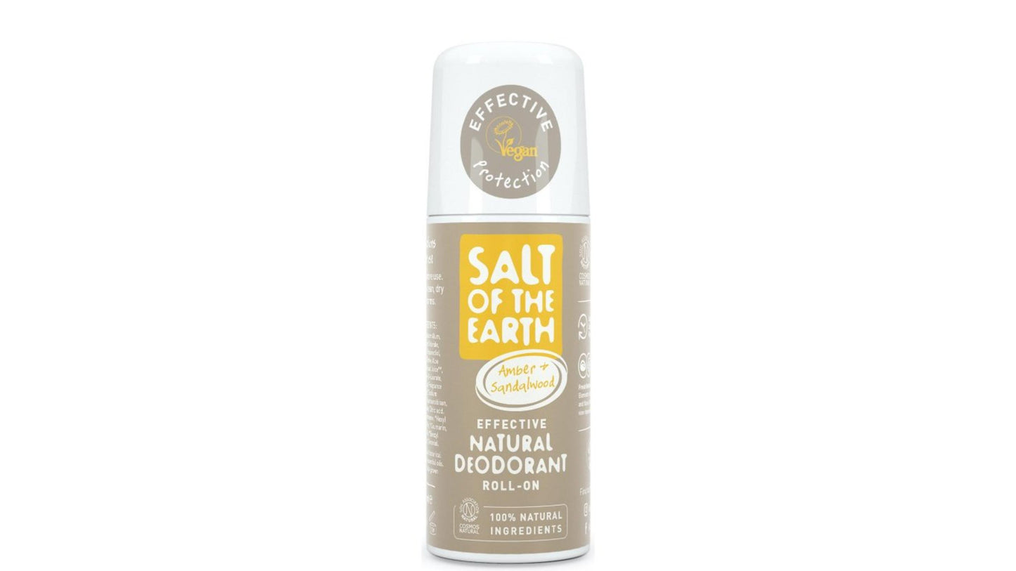 Salt Of The Earth, Amber Sandalwood Deo Roll On 75Ml