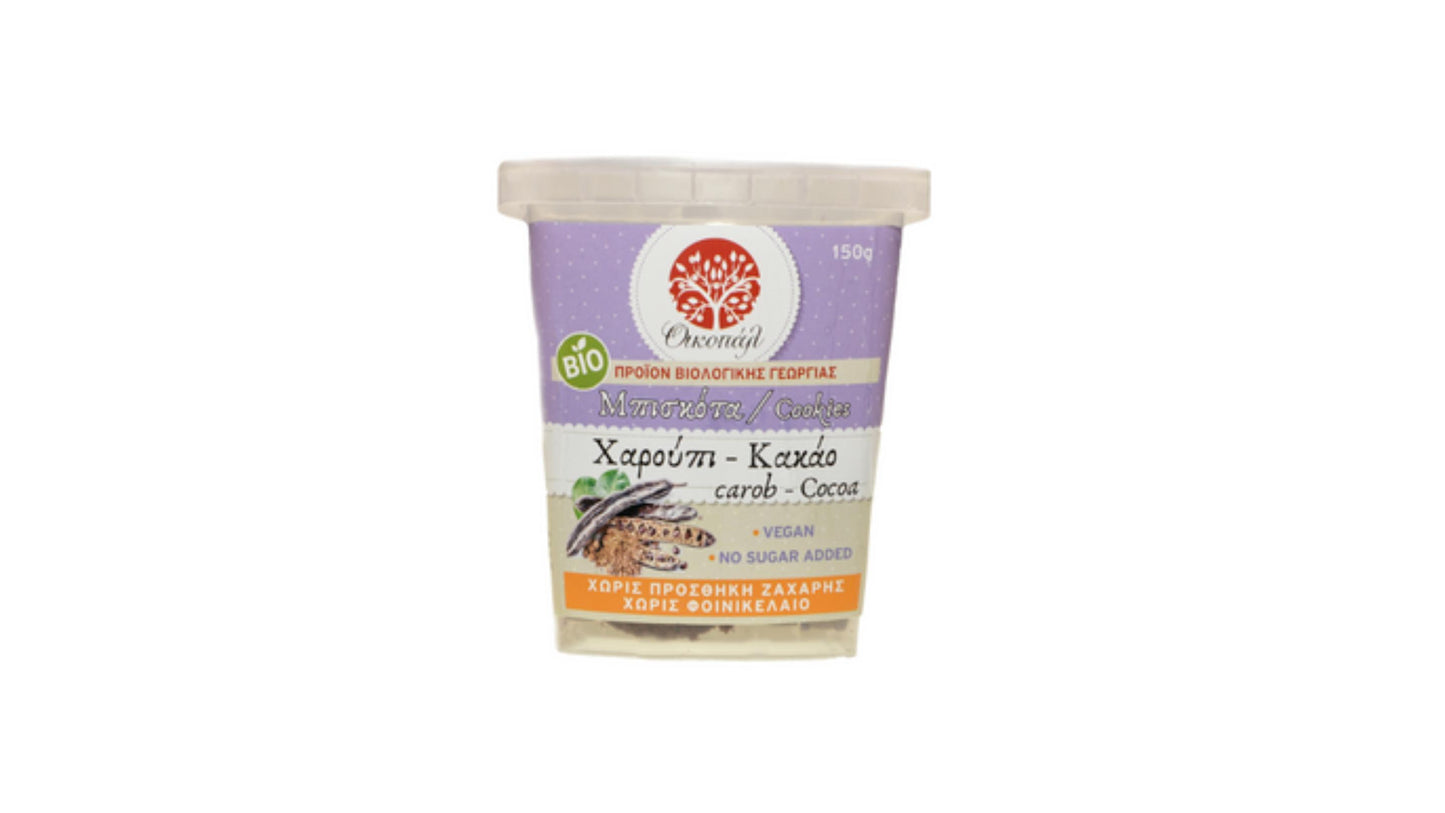 Oikopal, Carob Cacoa Cookies 150G Bio