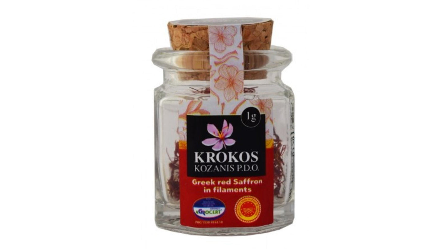 Krokos Kozanis, Greek Red Saffron 1G