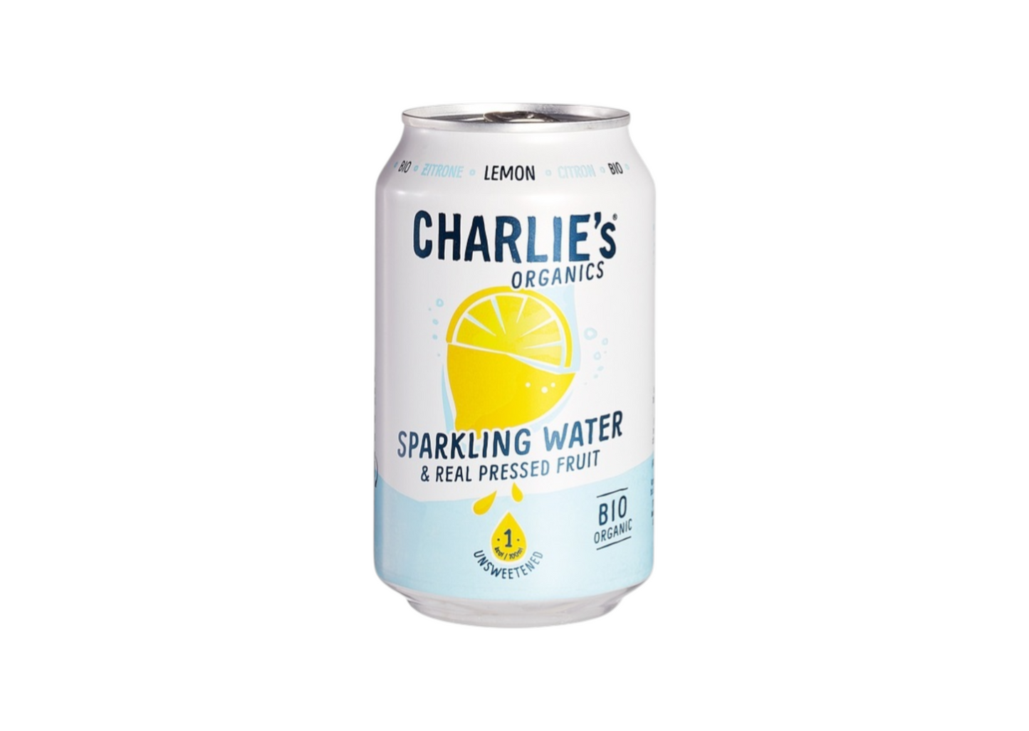 Charlie's Organics, Lemon Sparkling 330Ml Bio