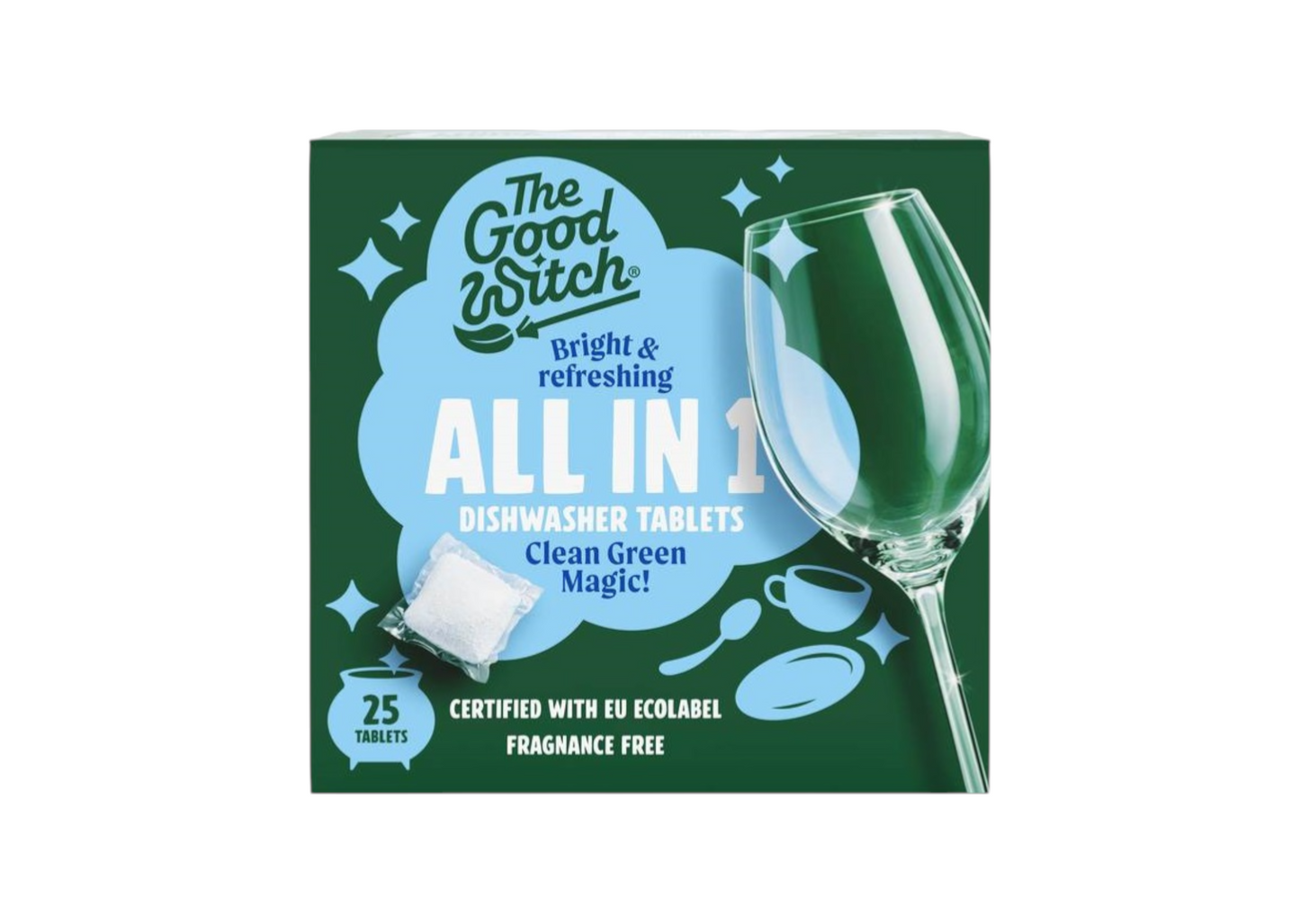 THE GOOD WITCH, ALL IN 1 DISHWASHER TABLETS 25 TABLETS