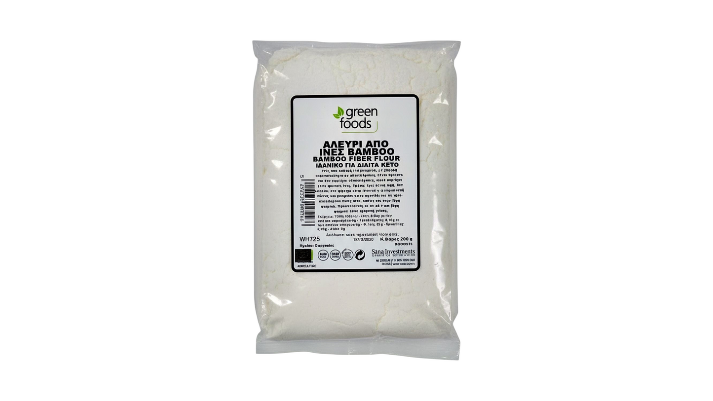 GREEN FOODS, BAMBOO FIBERS FLOUR 200G
