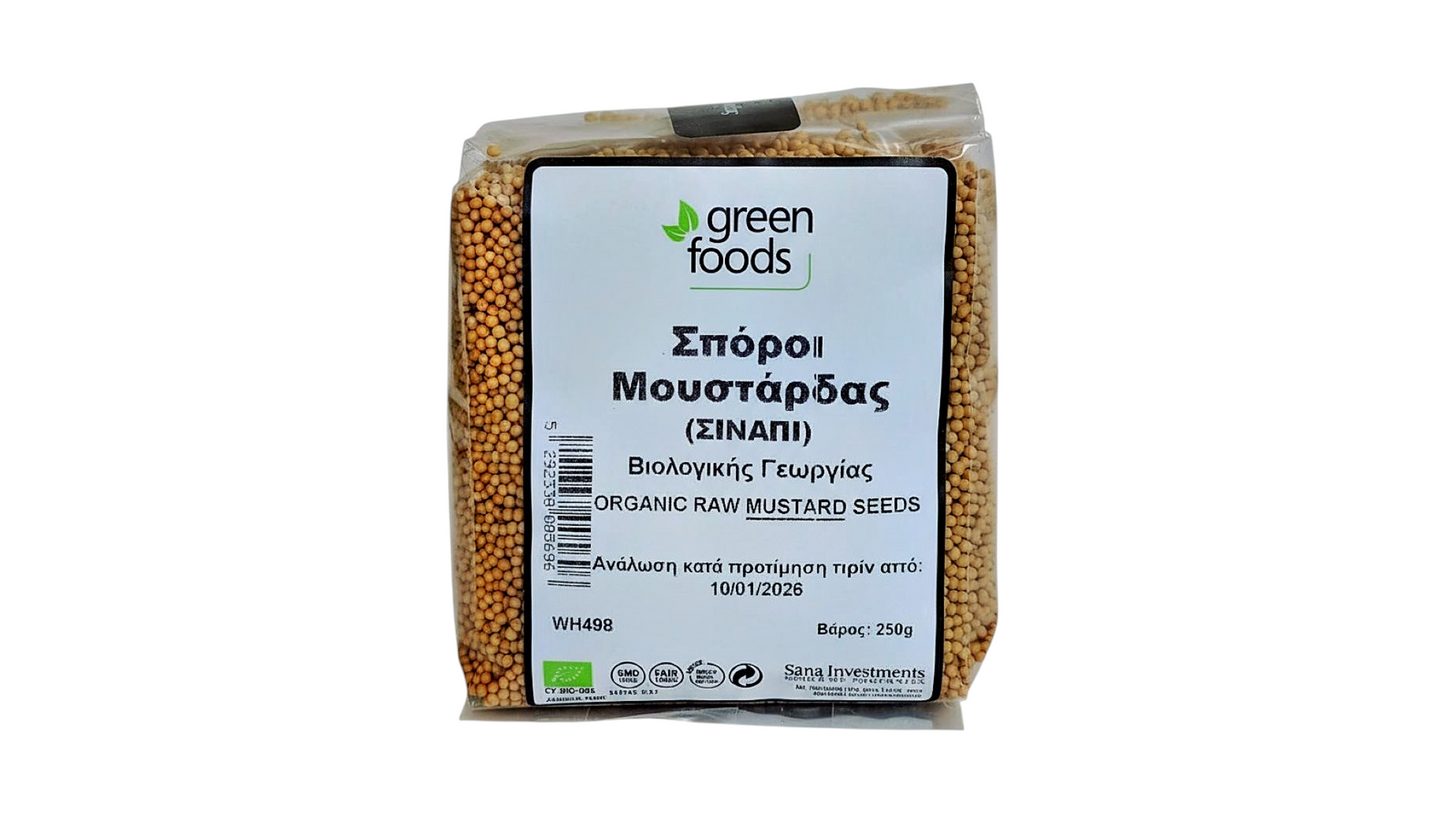 GREEN FOODS, MUSTARD SEEDS 250G BIO