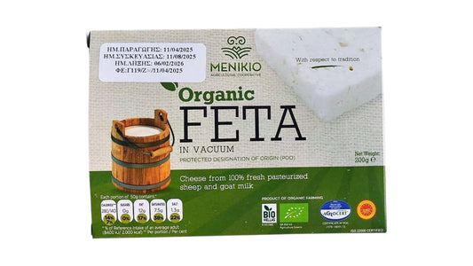 MENIKIO FETA ORGANIC CHEESE 220G