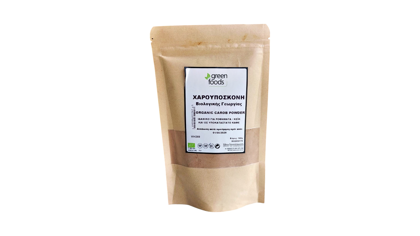 Green Foods, Carob Powder 150G Bio