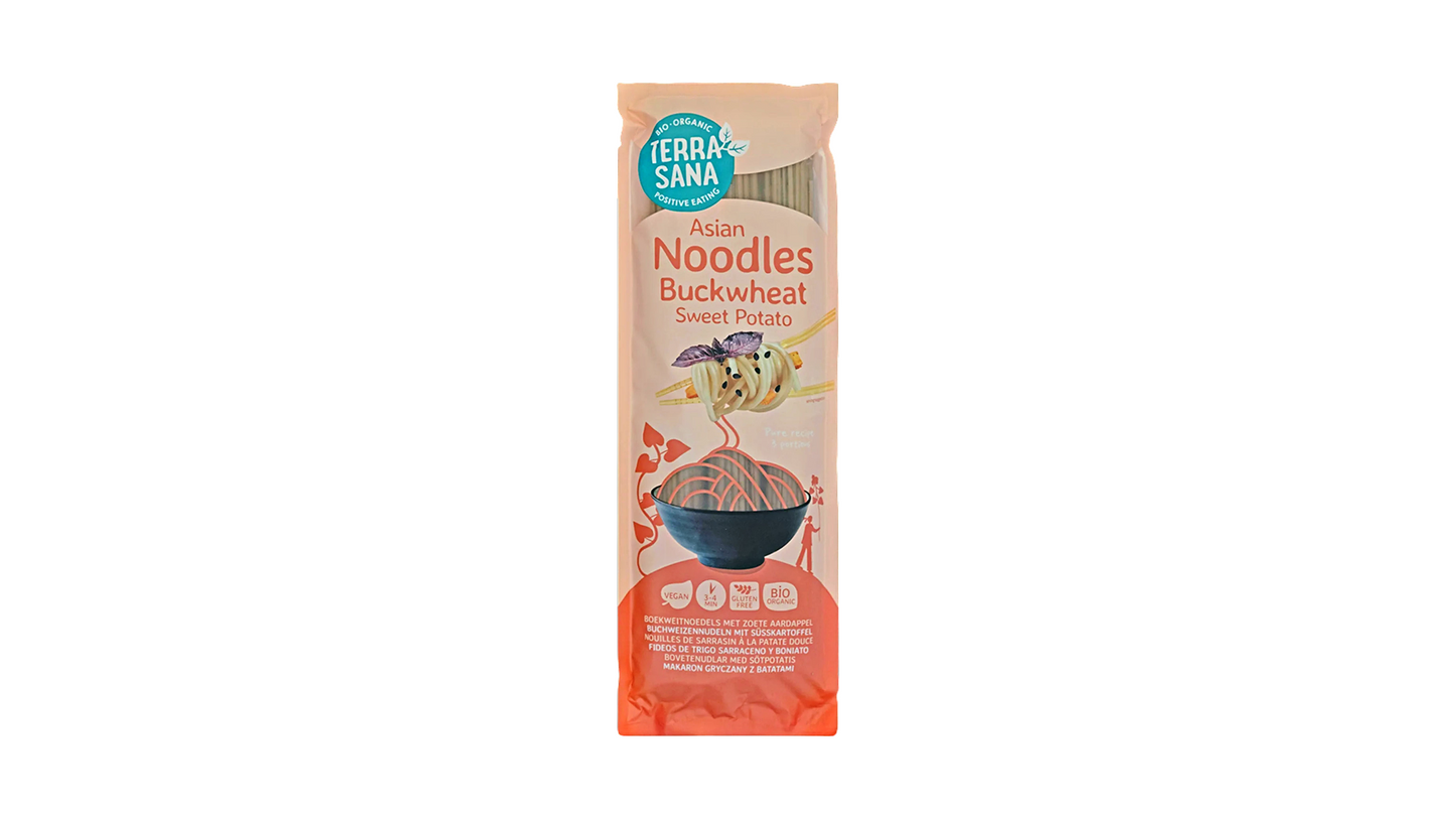 TERRASANA, BUCKWHEAT NOODLES SWEET POTATO 250G