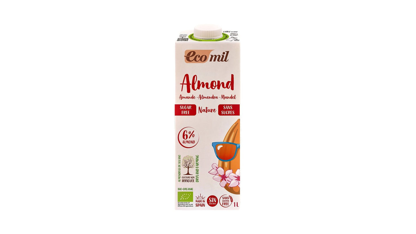 ECOMIL, ALMOND MILK ΝΟ SUGAR 1L BIO