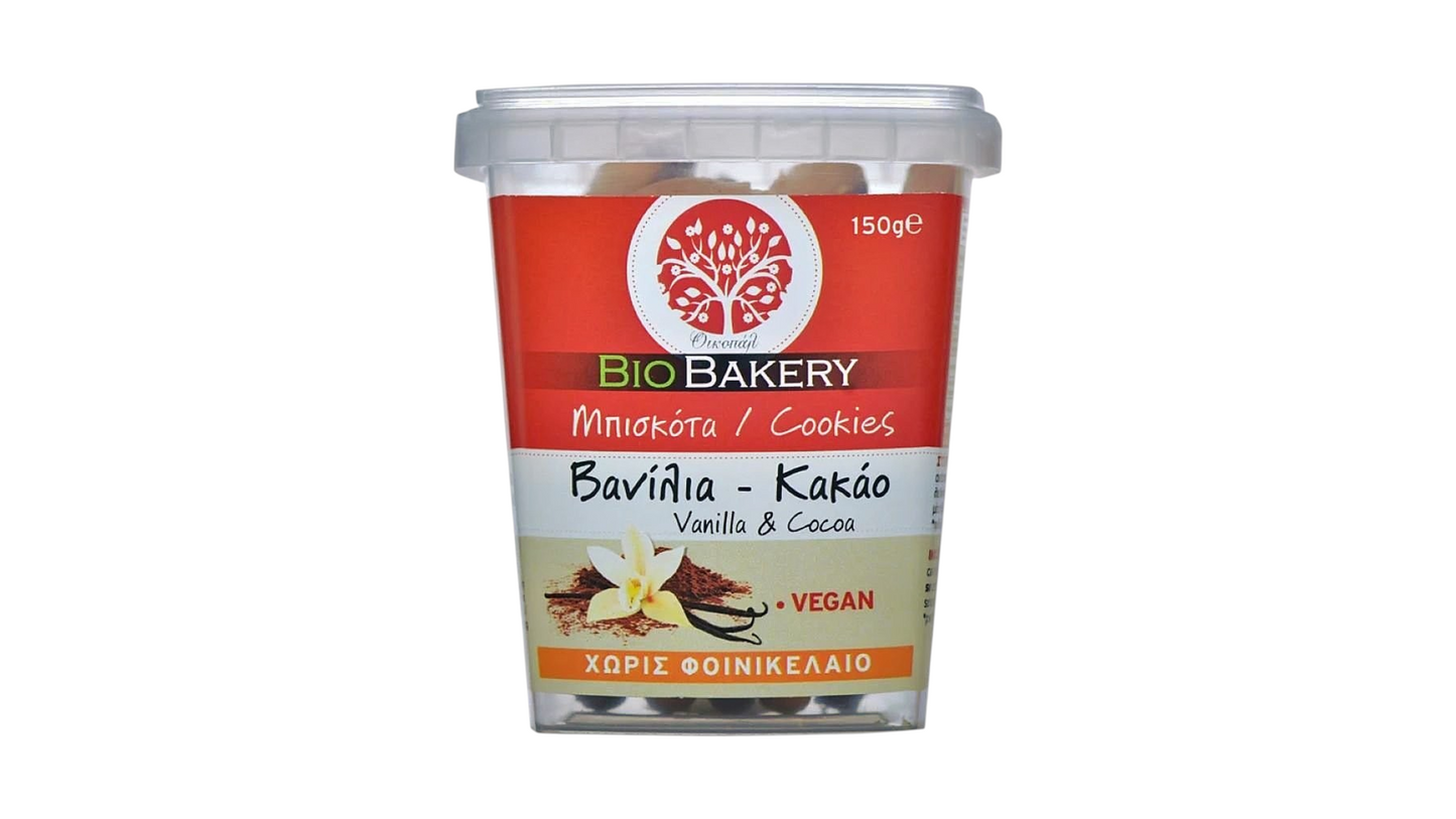 OIKOPAL, BISCUITS VANILLA & COCOA 150G BIO