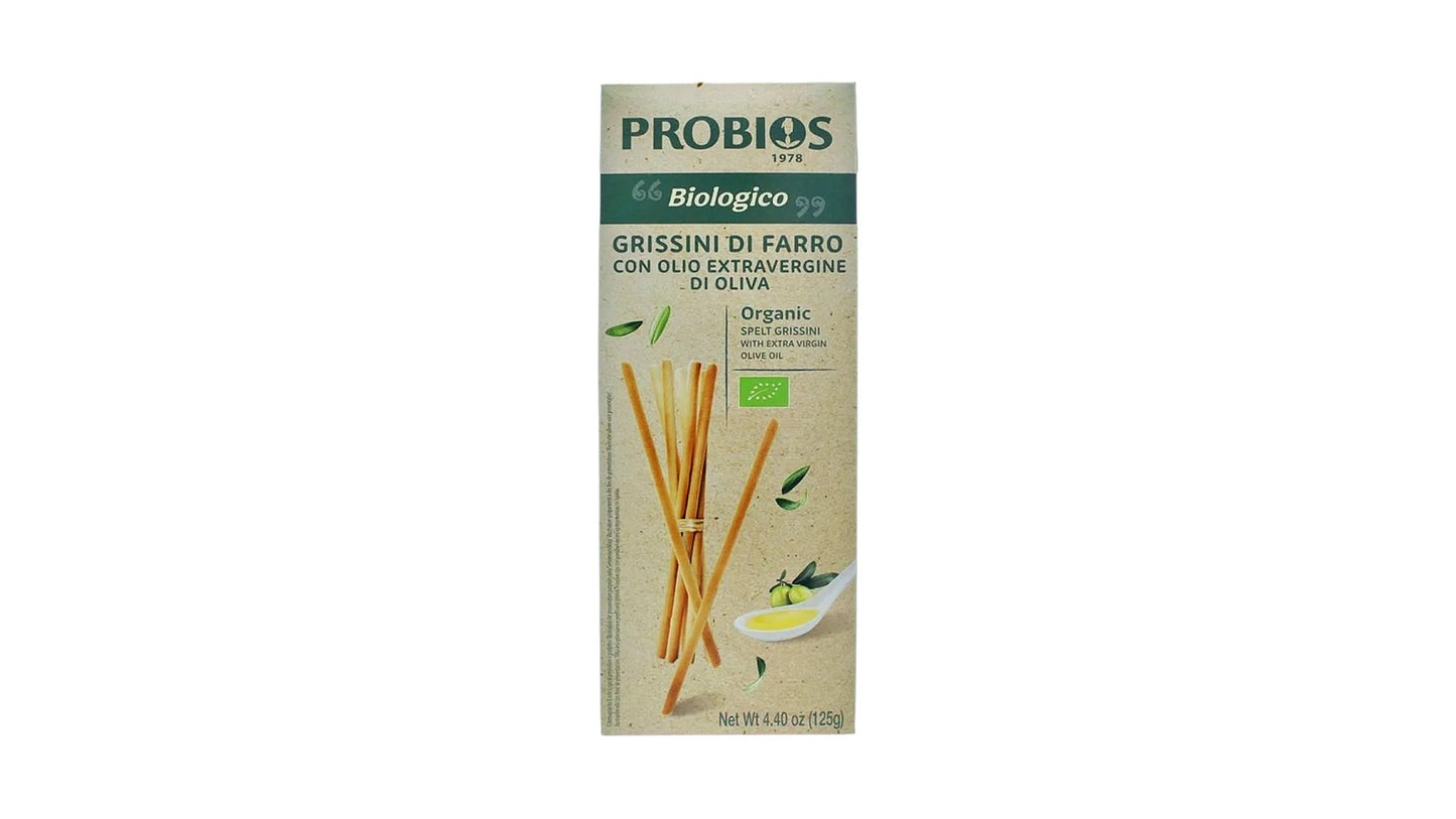 Probios, Spelt Breadsticks 125G Bio