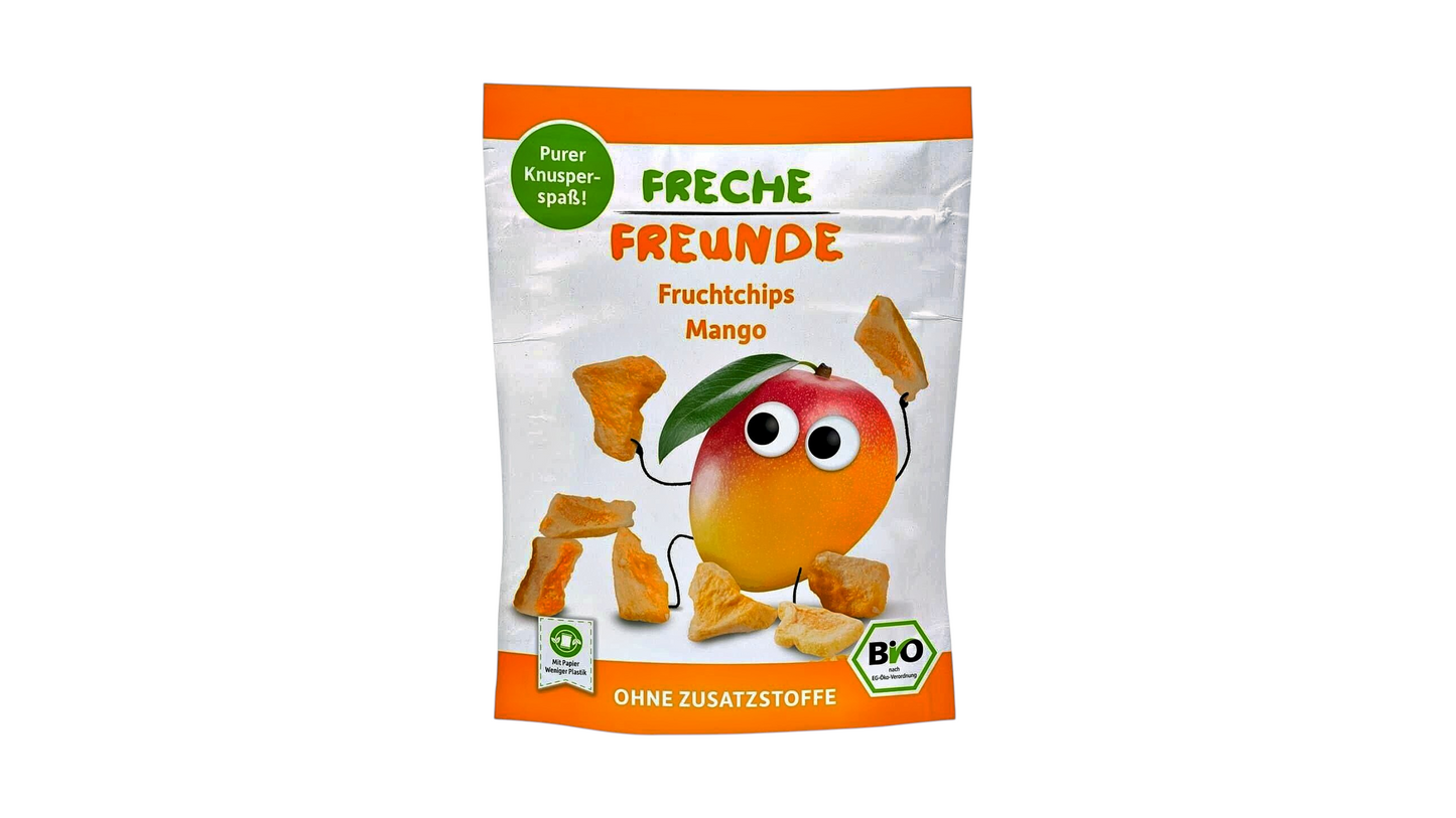 ERDBAR, FRUIT CHIPS MANGO 14G BIO