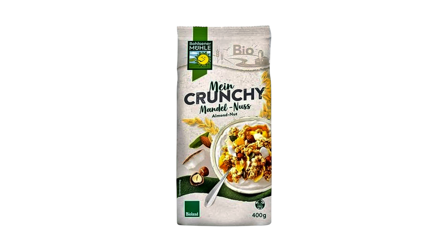 BOHLSENER, CRUNCHY ALMOND NUT CEREAL 400G BIO