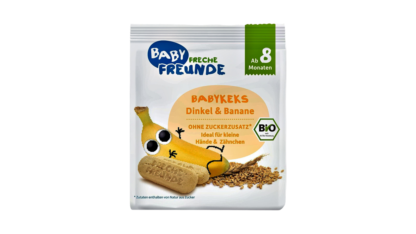 Erdbar, Baby Biscuits Banana Dinkel 100G