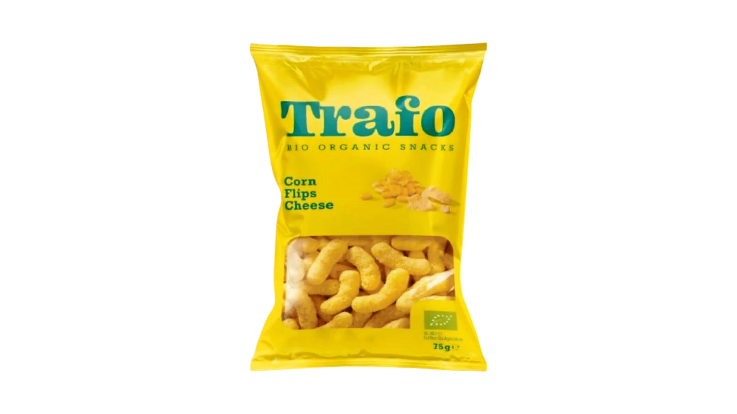 TRAFO, CHEESE FLIPS OVEN BAKED 75G BIO