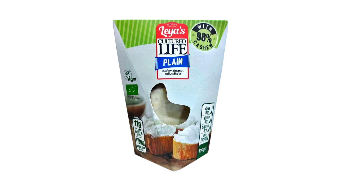 ORGANIC CASHEW CHEESE PLAIN LEYA'S CULTURED LIFE 100G