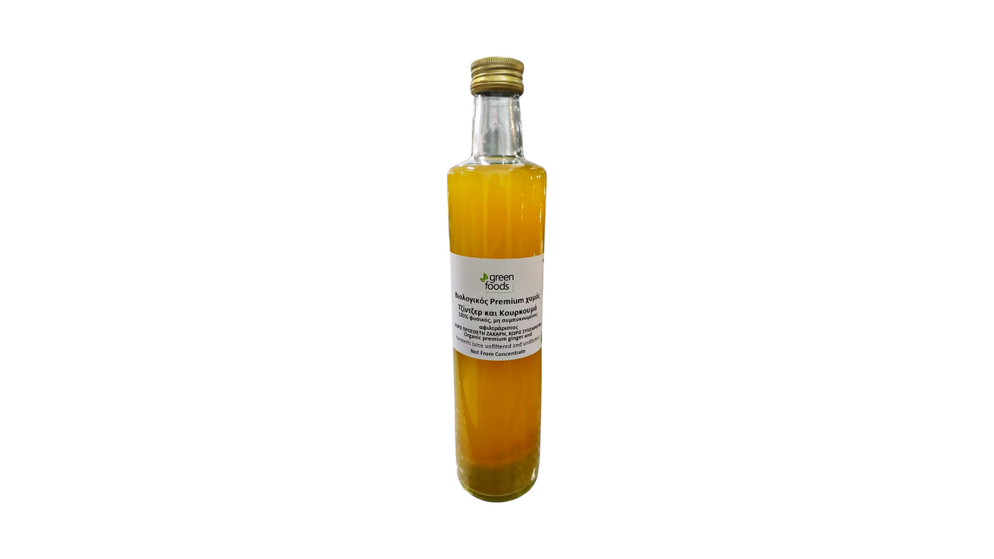 Green Foods, Ginger Turmeric Premium Juice 500Ml Bio