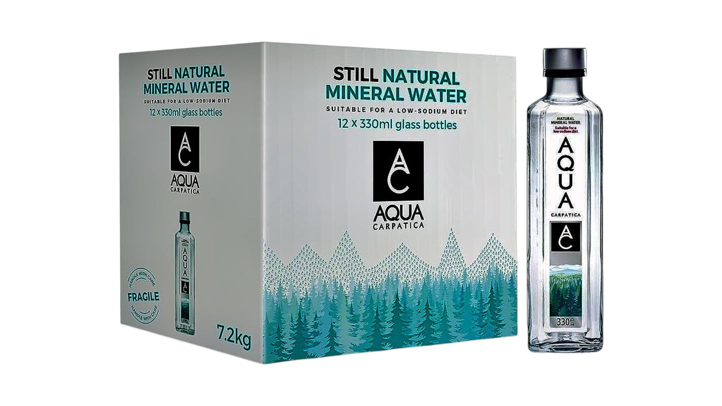 Aqua Carpatica Glass 0.330L Low Sodium (12 Pack)