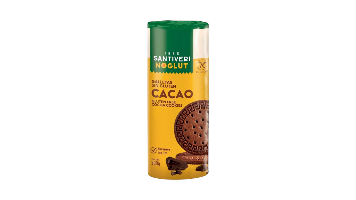 Santiveri Noglut, Digestive Cocoa Biscuits 200G Gluten Free