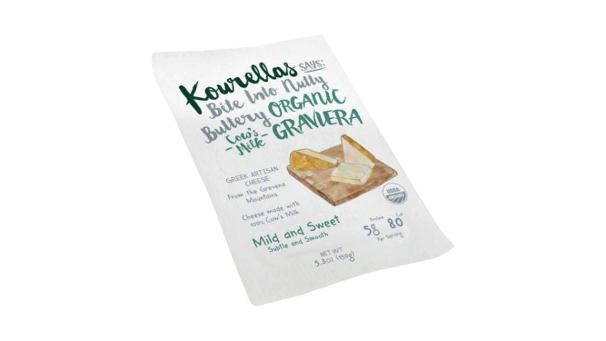 Kourellas Organic Cow's Milk Graviera Cheese 150g