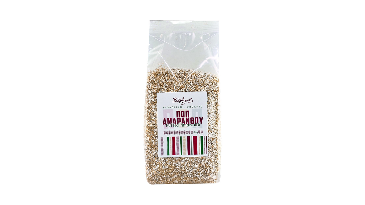 ORGANIC PUFFED AMARANTH 100G BIO AGROS