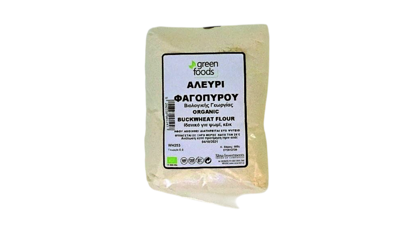 Green Foods, Buckwheat Flour Gluten Free 500G Bio