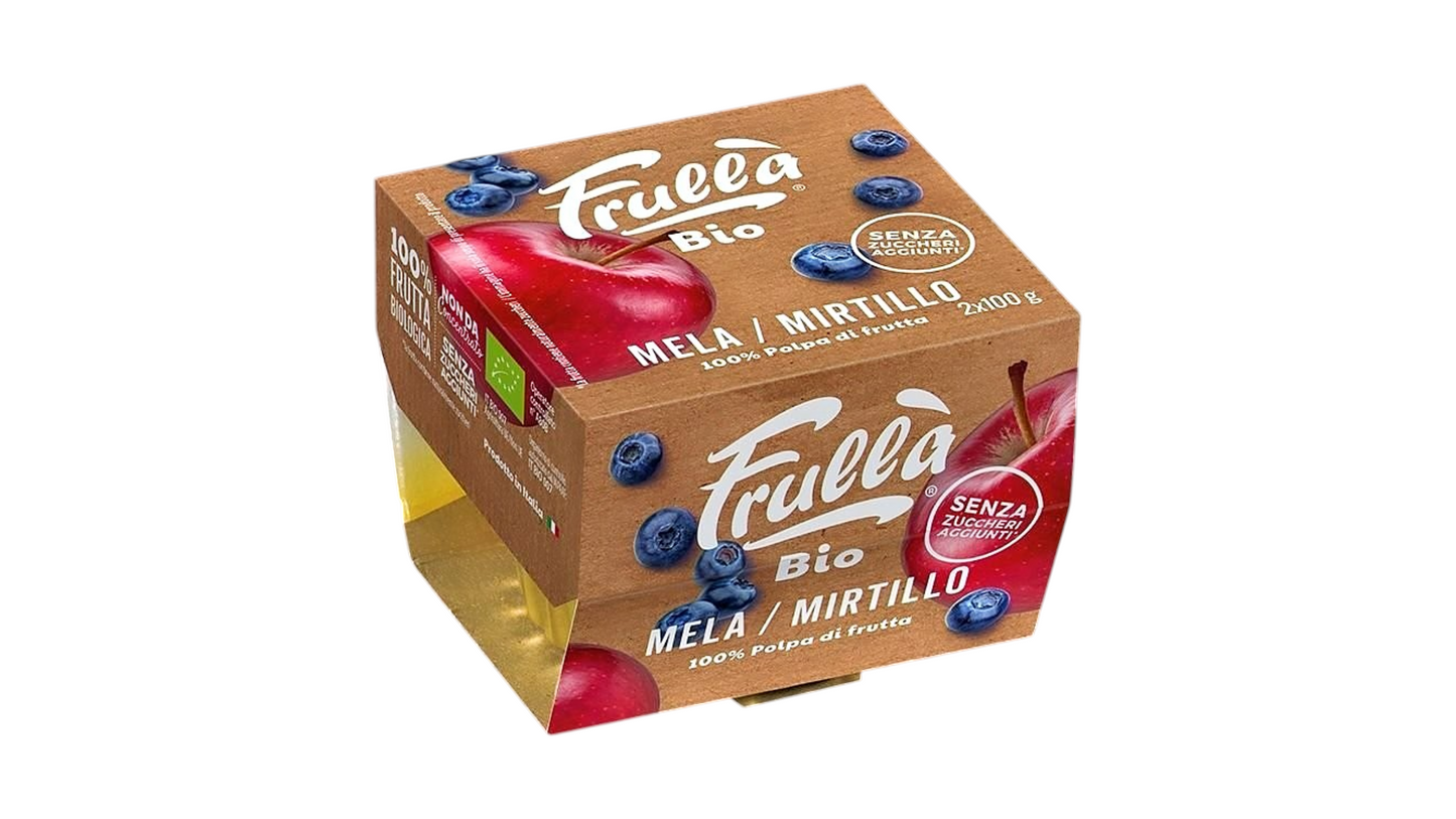 FRULLA, APPLE BLUEBERRY PULP 2X100G BIO