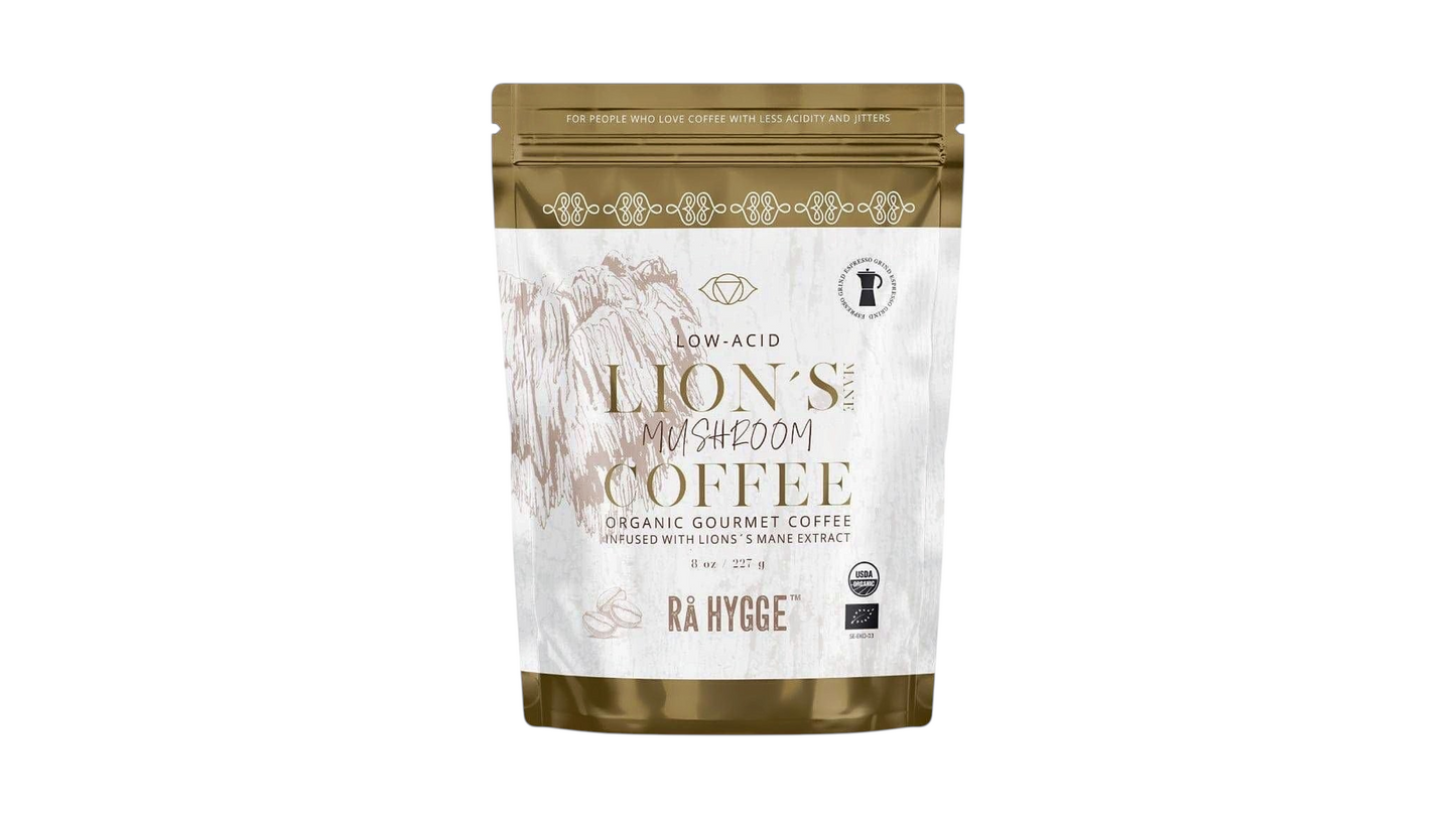 Rå Hygge, BIO Lions Mane Mushroom Coffee, Espresso Ground, 227g