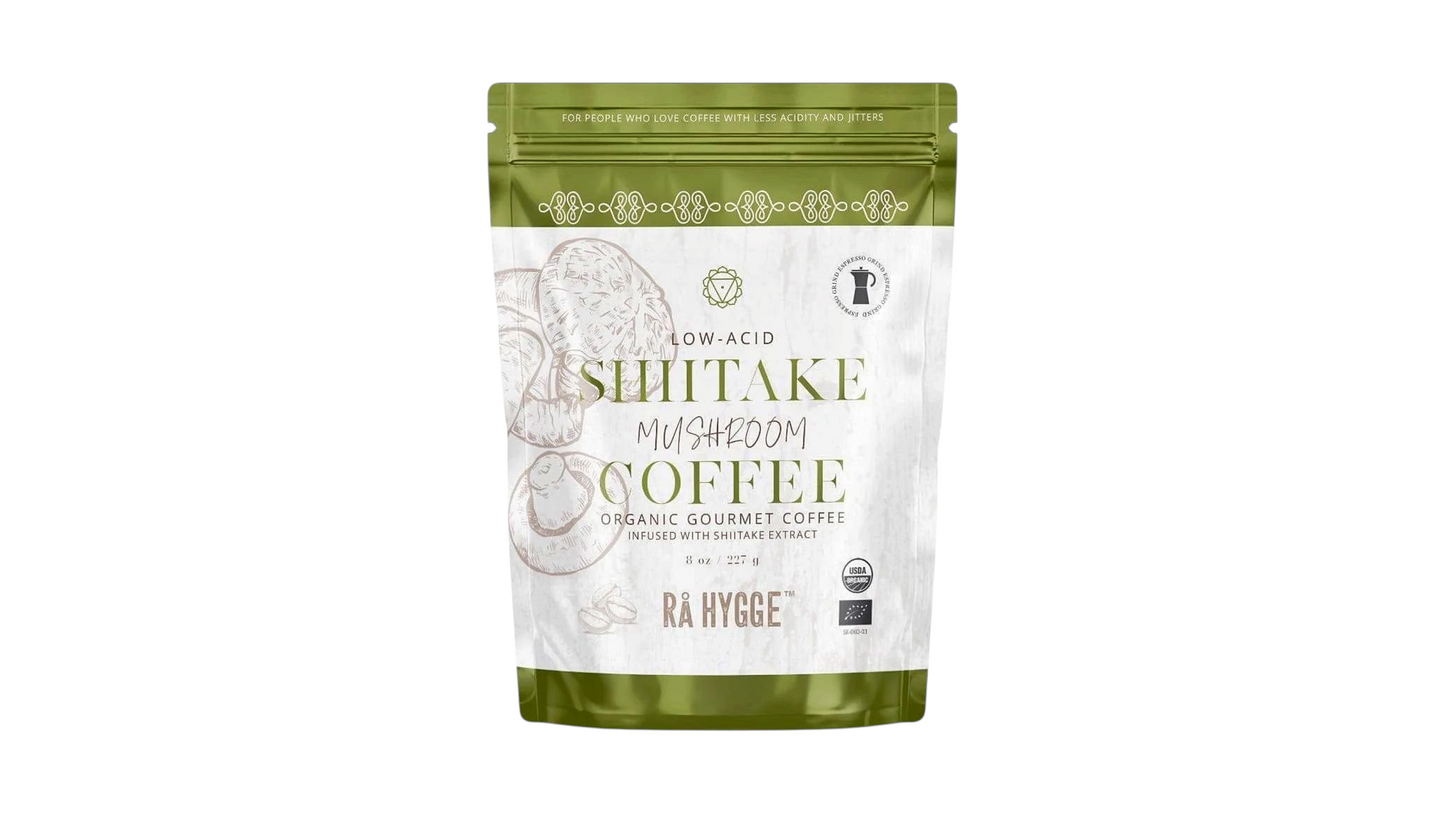 Rå Hygge, BIO Shiitake Mushroom Coffee, Espresso Ground, 227g