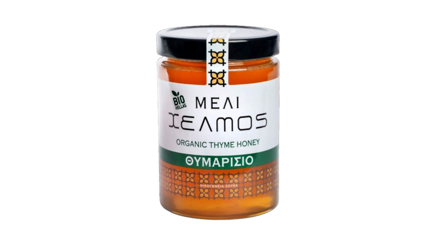 HELMOS BIO THYME HONEY UNHEATED 450g
