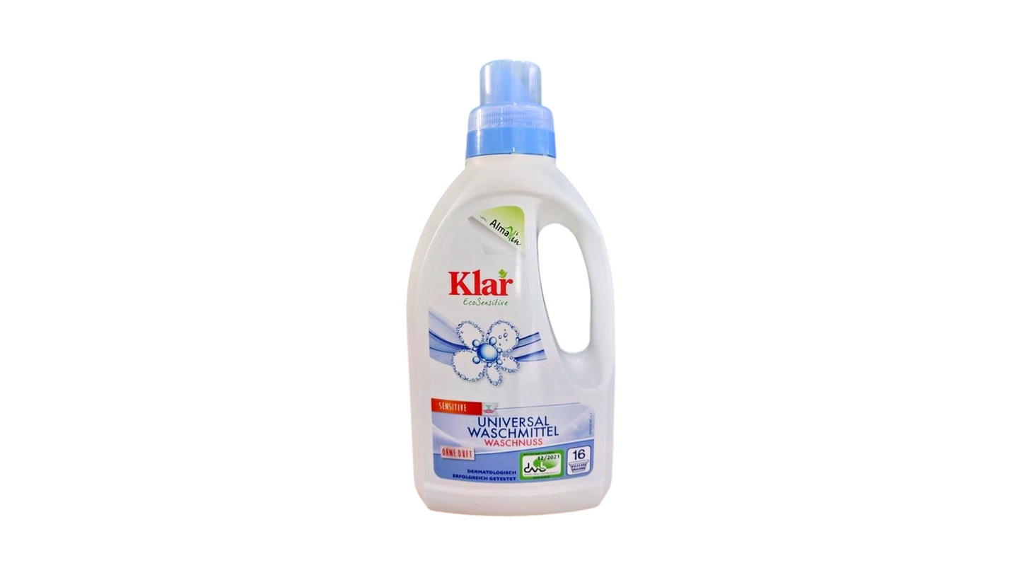 Washing Liquid Detergent Hypoallergenic From Soap Nuts Without Scent 750ml Klar