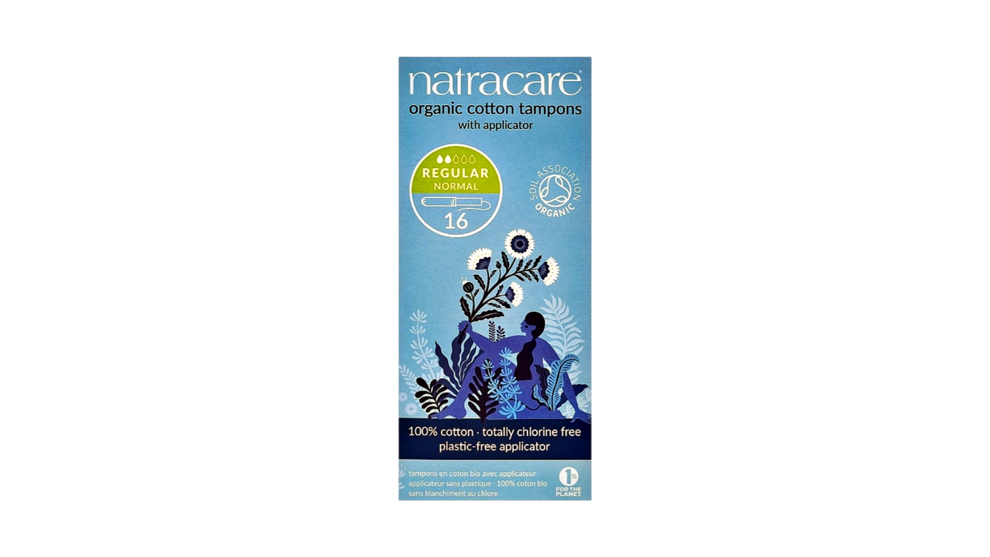 NATRACARE, COTTON TAMPON REGULAR WITH APPLICATOR 16pcs