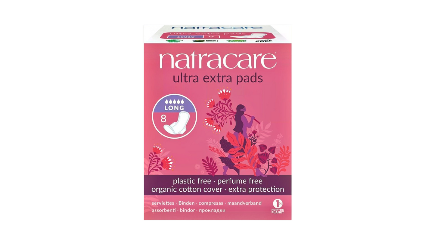 Natracare, Ultra Extra Pads Long 8Pcs