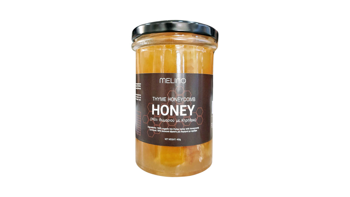 Thyme Honey BIO With Honeycomb 400g Melino