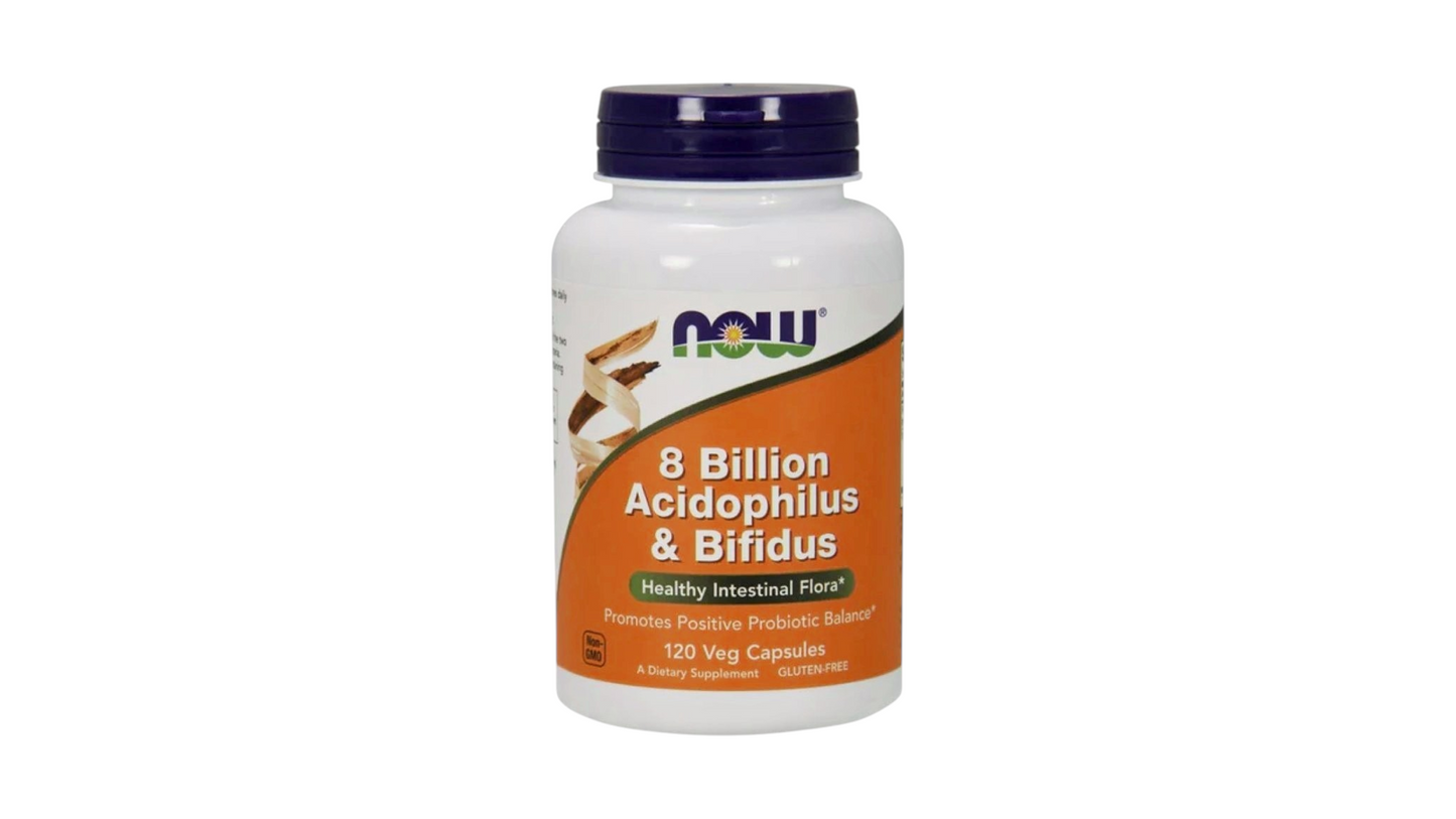 NOW, 8 BILLION ACIDOPHILUS BIFIDUS 120 VCAP