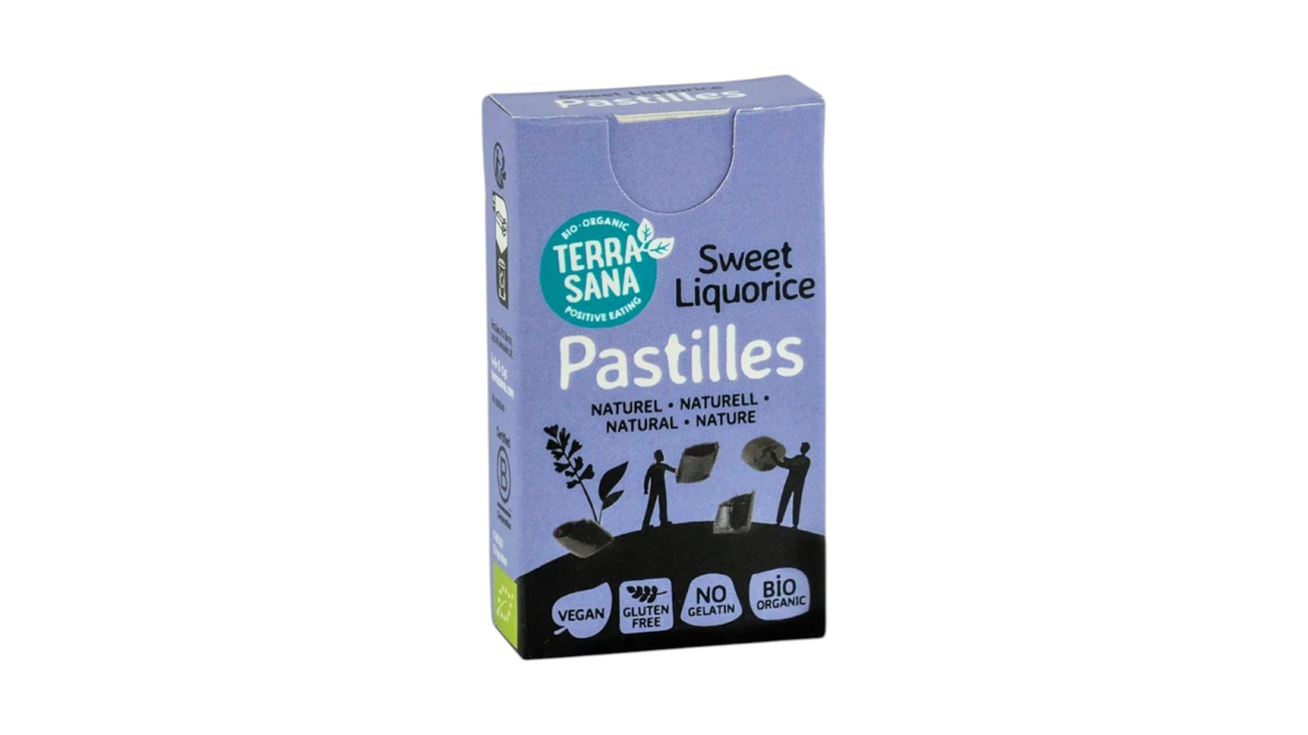 TERASSANA, NATURAL LIQUORICE PASTILLES 25G BIO