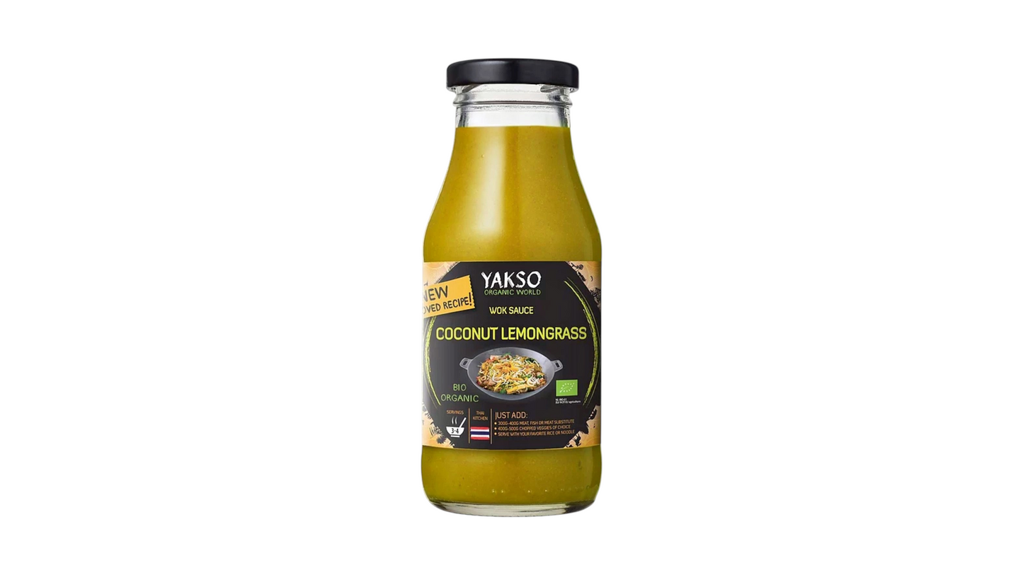 YAKSO, WOK SAUCE COCONUT LEMONGRASS 240ML BIO