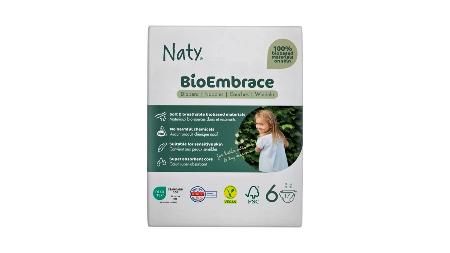 NATY, DIAPERS 6 JUNIOR 16+ KG 17pcs